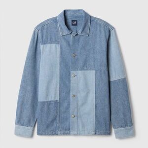 GAP Blue Lightweight Patchwork Jacket